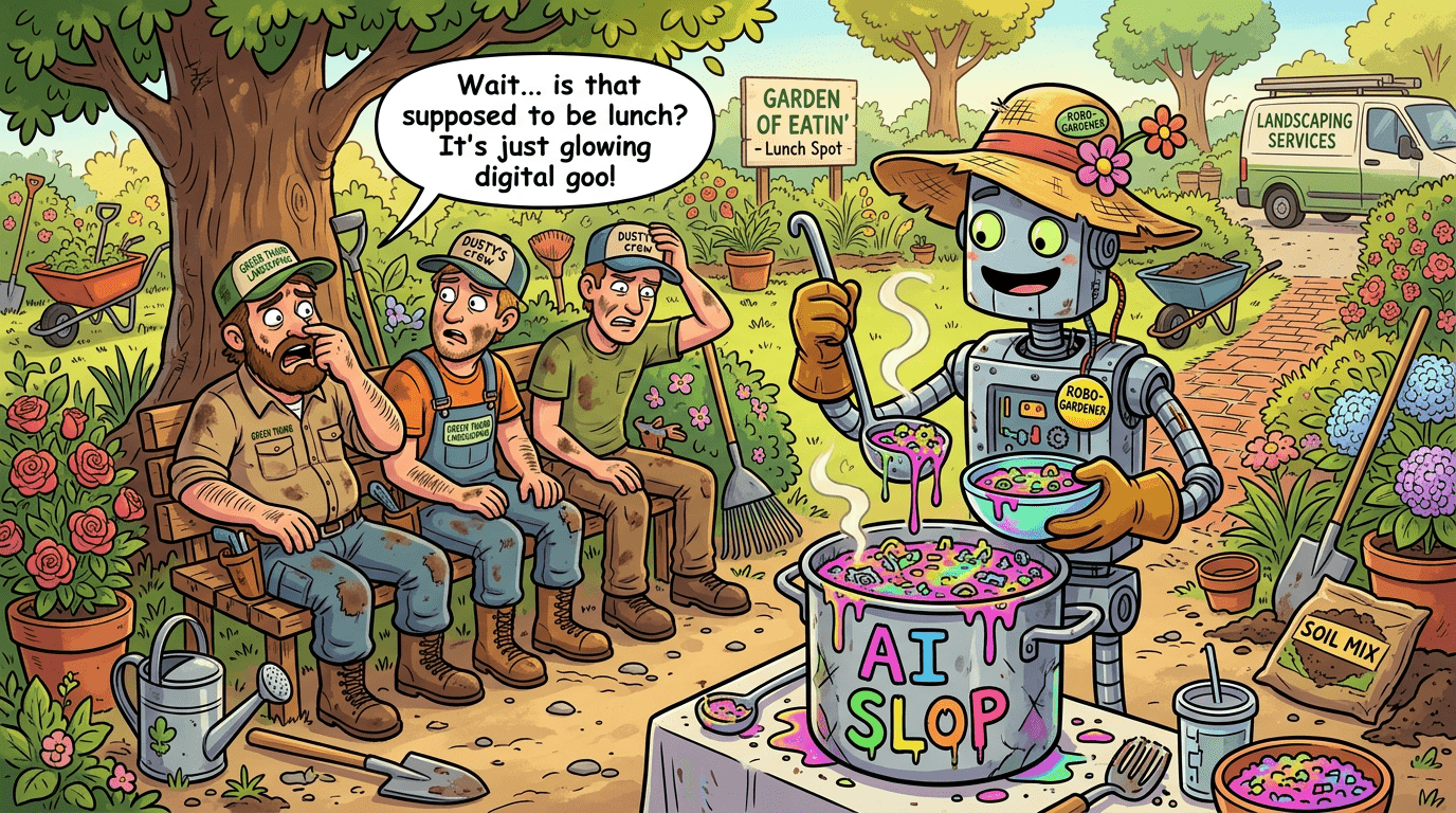 Landscapers AI Slop